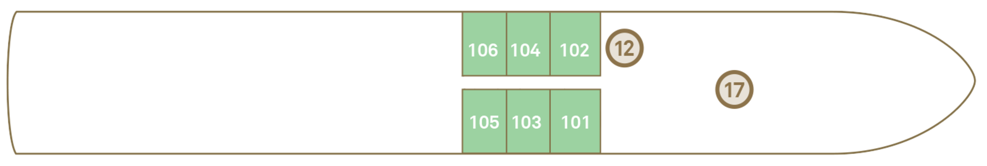 Jewel Deck plan
